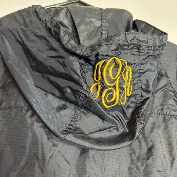 Eddie Bauer Monogrammed Lightweight Windbreaker Rain Jacket Yellow Embroidery M - Picture 3 of 7